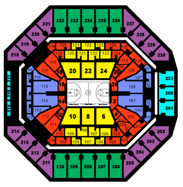 San Antonio Spurs Seating Chart