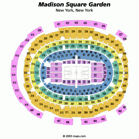 Square Garden Suite Seating Chart