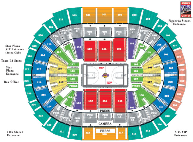 Crypto.com Arena (Formerly Staples Center) Seating Chart + Rows