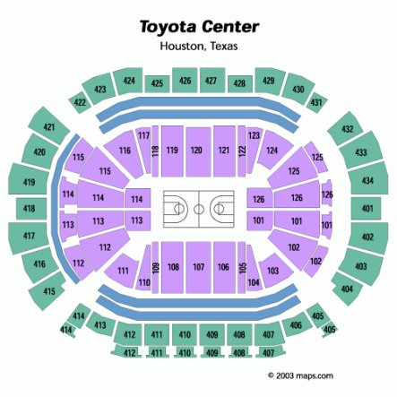 Toyota Center Suite Seating Chart