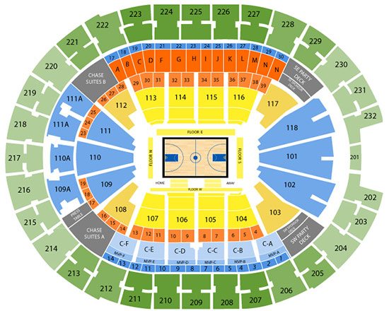 Bradley Center Seating Chart With Rows