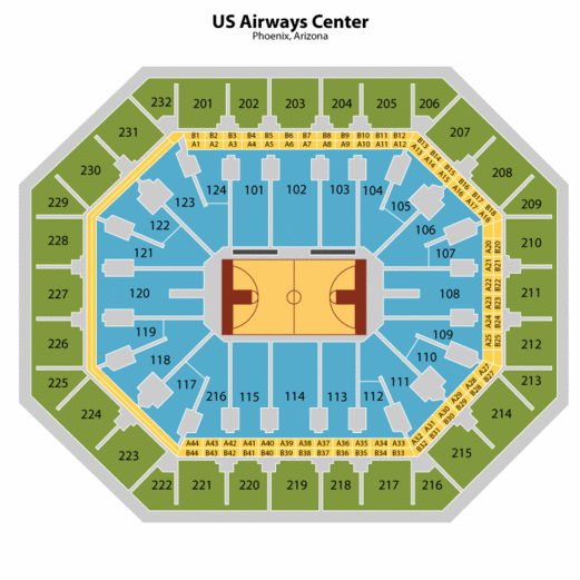 Wells Fargo Basketball Seating Chart